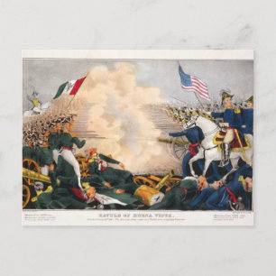 Mexican American War Battle of Buena Vista 1847 Postcard