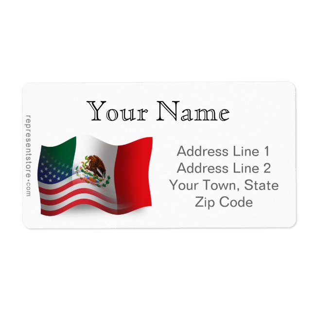 Mexican-American Waving Flag (Front)
