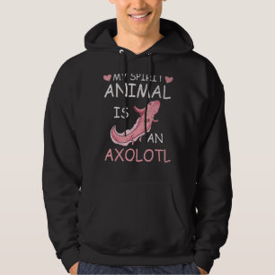 Mexican Amphibian Spirit Animal  Salamander Axolot Hoodie