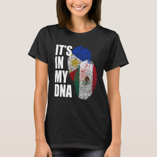 Mexican And Filipino DNA Mix Flag Heritage T-Shirt