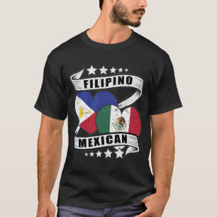 Mexican And Filipino Flag  T-Shirt