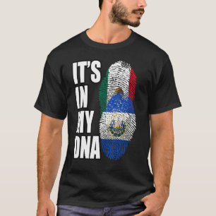 Mexican And Salvadorian Mix Heritage Flag T-Shirt