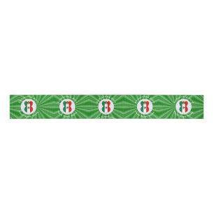 Mexican Angel Christmas Flag Personalised Grosgrain Ribbon