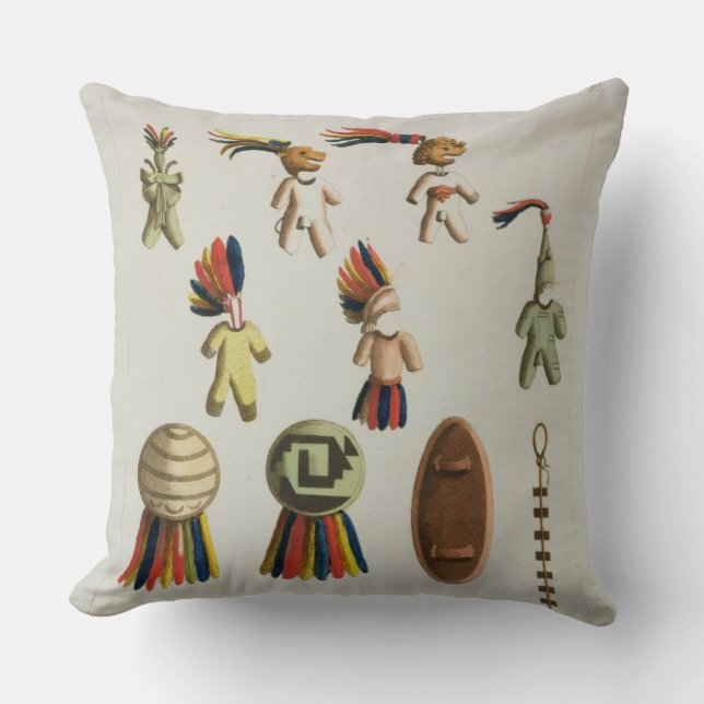 Mexican Arms (colour litho) Cushion (Front)