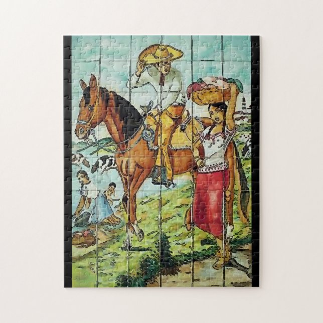 Mexican Art Decco Jigsaw Puzzle (Vertical)