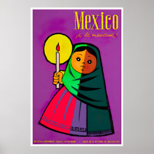 Mexican Art Mexico Travel Poster Nina Print