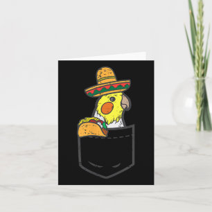 Mexican Atiel Bird Pocket Fiesta Cinco De Mayo Kid Card