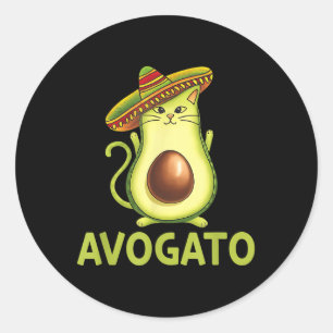 Mexican Avogatos Cinco De Mayo Fiesta Party Men Wo Classic Round Sticker