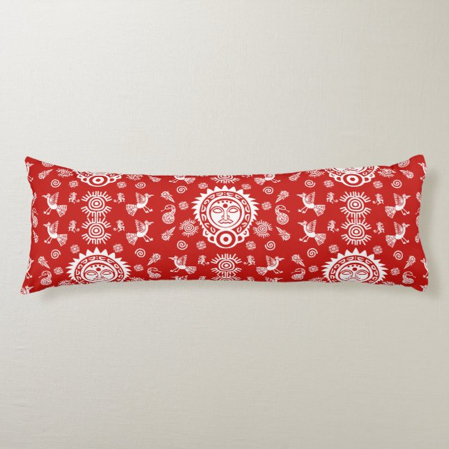 Mexican Aztec Art Home Decor Body Cushion (Front)