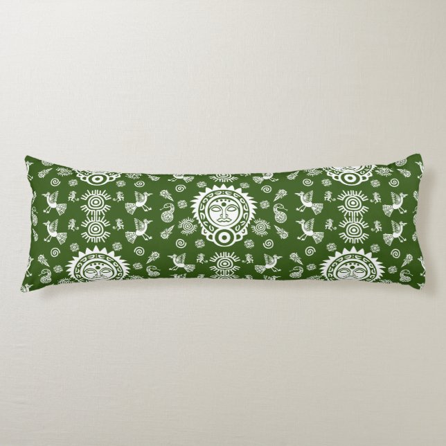Mexican Aztec Art Home Decor Body Cushion (Front)