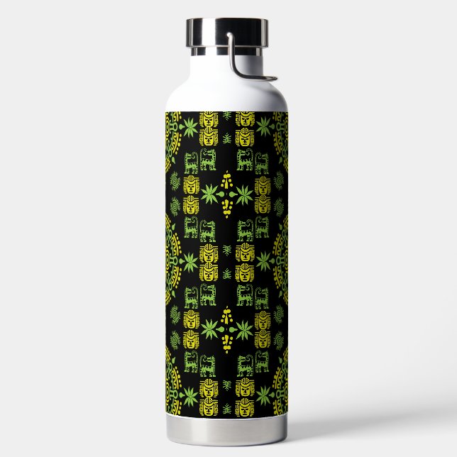 Mexican Aztec Art Home Decor Water Bottle (Left)
