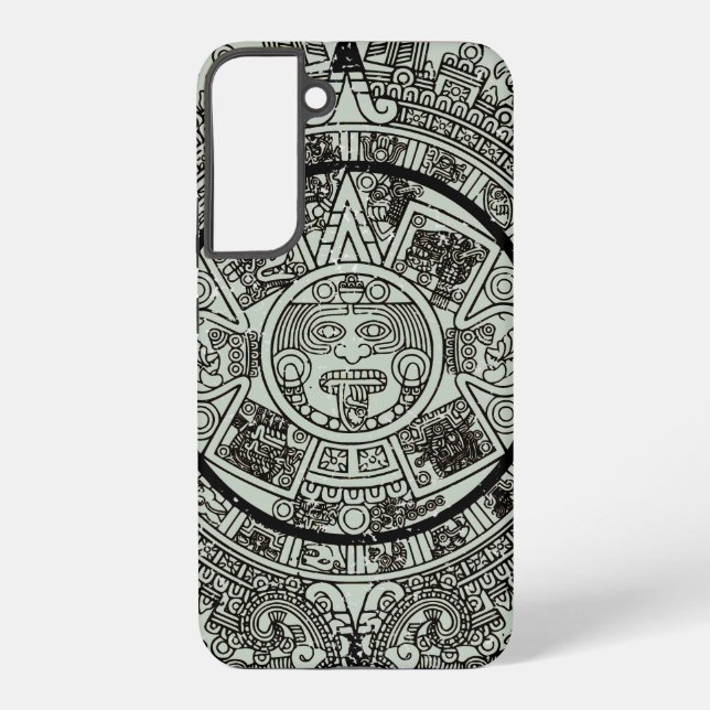 Mexican Aztec Sun Stone Mayan Calendar 1 Samsung Galaxy S22+ Case (Back)
