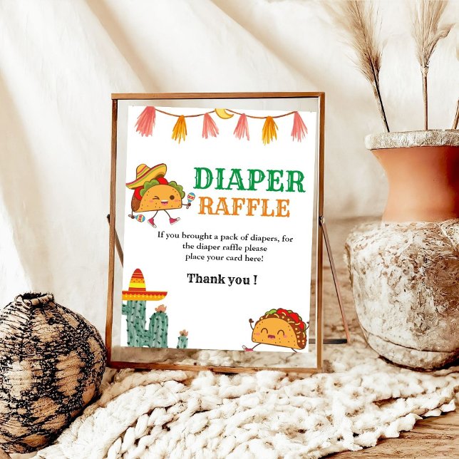 Mexican baby Diaper raffle baby shower game sign (Creator Uploaded)