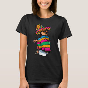 Mexican Basketball Player Cinco De Mayo Poncho Men T-Shirt