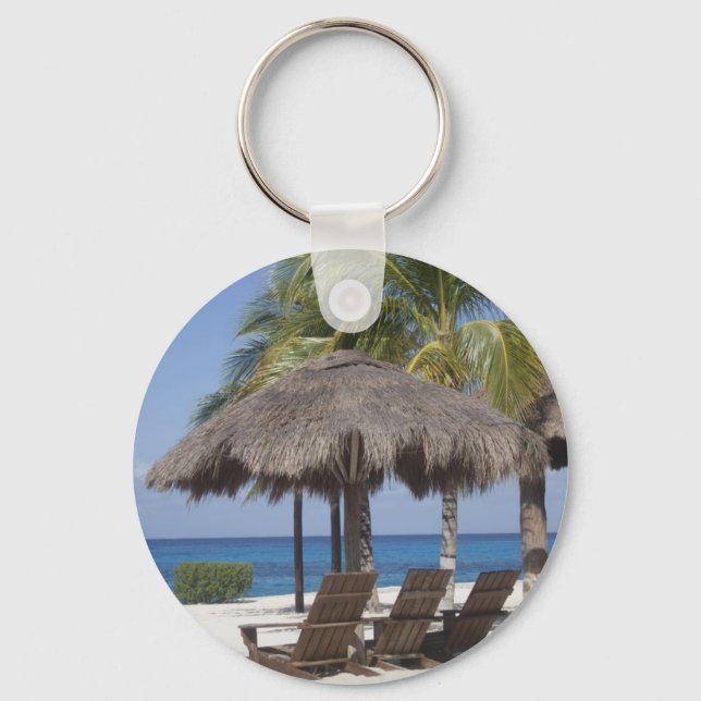 Mexican Beach Paradise Key Ring (Front)