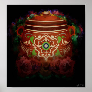 Mexican Bean Pot Poster