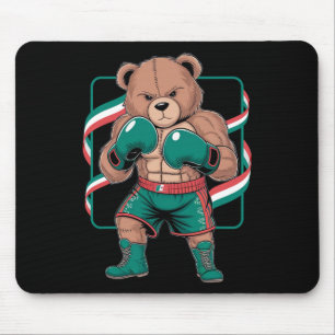 Mexican Bear Boxing Player Gloves Gym Stylish Cost Mouse Pad