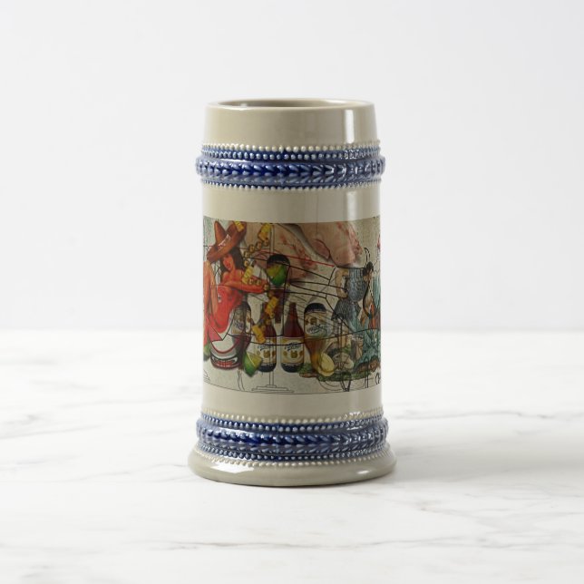 Mexican Beermug Beer Stein (Center)