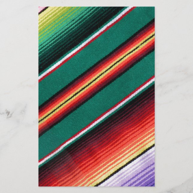 Mexican Blanket Colourful Stripe Southwestern (Front)