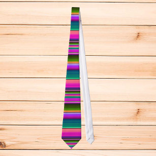 Mexican Blanket Fiesta Stripes Colourful Serape Tie
