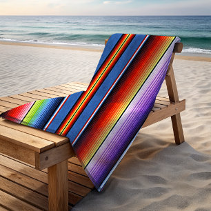 Mexican Blanket Stripes Colourful Rainbow Spanish