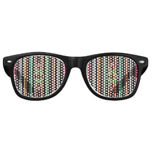 Mexican Blanket Traditional Spanish Fiesta Serape Retro Sunglasses