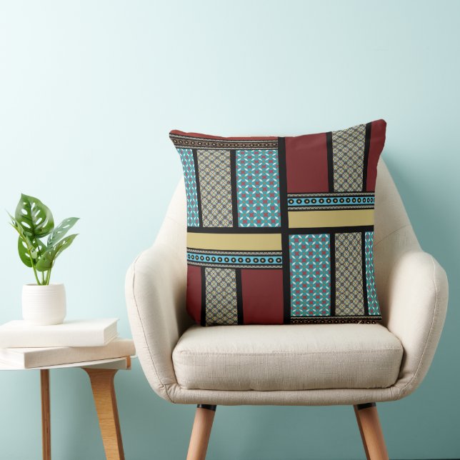 Mexican Block Pattern 1 Cushion (Chair)