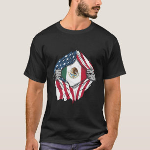 Mexican Blood Inside Me Shirt Mexico Flag
