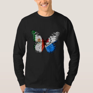 Mexican Bonaire Dutch Flag Butterfly T-Shirt