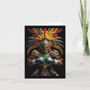 Mexican Boxing Aztec Warrior Power  Card