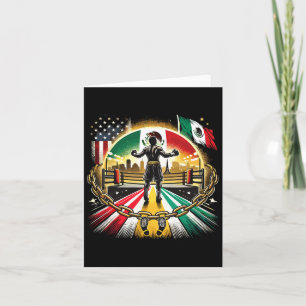 Mexican Boxing Champion Strength And Glory  Card