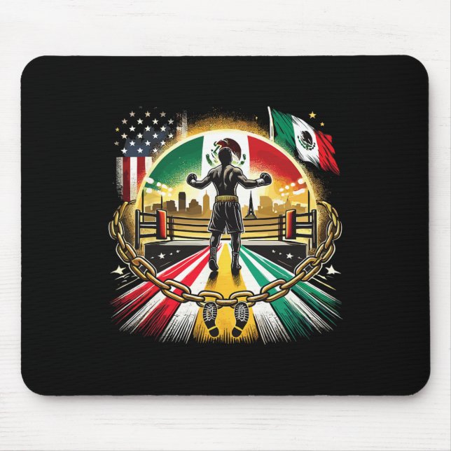 Mexican Boxing Champion Strength And Glory  Mouse Pad (Front)