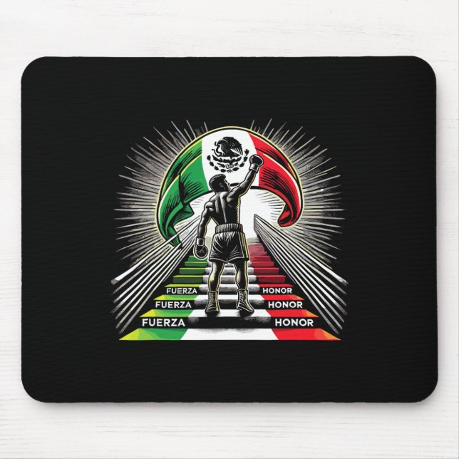 Mexican Boxing Fuerza Honour Spirit  Mouse Pad (Front)