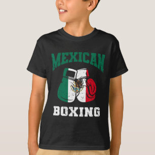 Mexican Boxing Gloves Mexico Pride Patriotic Mens T-Shirt