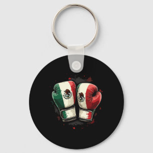 Mexican Boxing Gloves Pride And Patriotism Key Ring