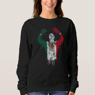 Mexican Boxing Mexico Gloves Mitts Mexico Flag Mex Sweatshirt