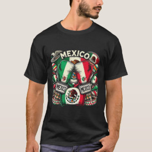 Mexican Boxing Pride Gloves Sports Design 1 T-Shirt