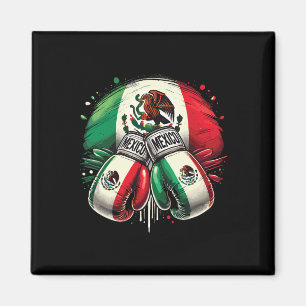 Mexican Boxing Pride Gloves Sports Design  Magnet
