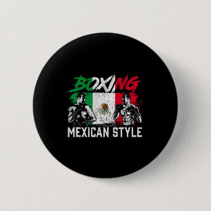 Mexican Boxing Sports Fight Coach Boxer 6 Cm Round Badge