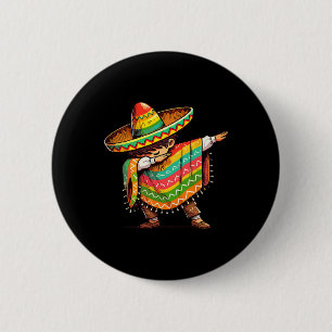 Mexican Boy Dabbing Funny Cinco De Mayo 6 Cm Round Badge
