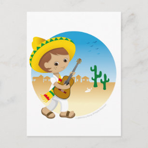 Mexican boy postcard