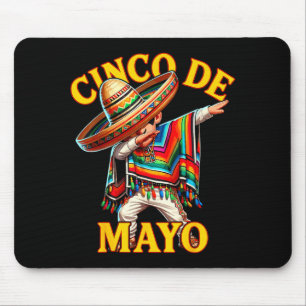 Mexican boys dabbing poncho cinco de mayo mouse pad