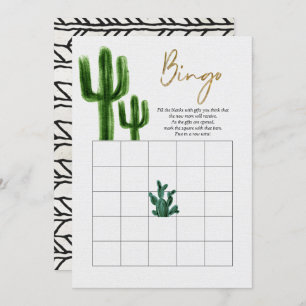 Mexican Cactus Bingo Game Card