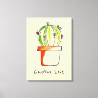 Mexican cactus cute desert art