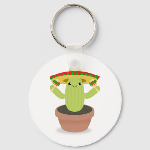 Mexican Cactus Key Ring