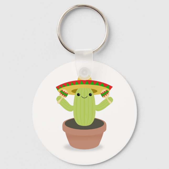 Mexican Cactus Key Ring (Front)