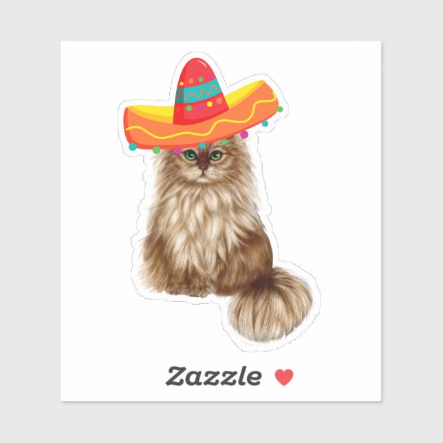 Mexican Cat Sticker (Sheet)