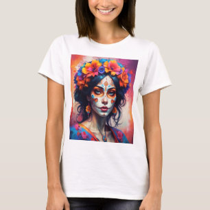 Mexican Catrina watercolor T-Shirt