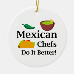 MEXICAN CHEFS CERAMIC TREE DECORATION