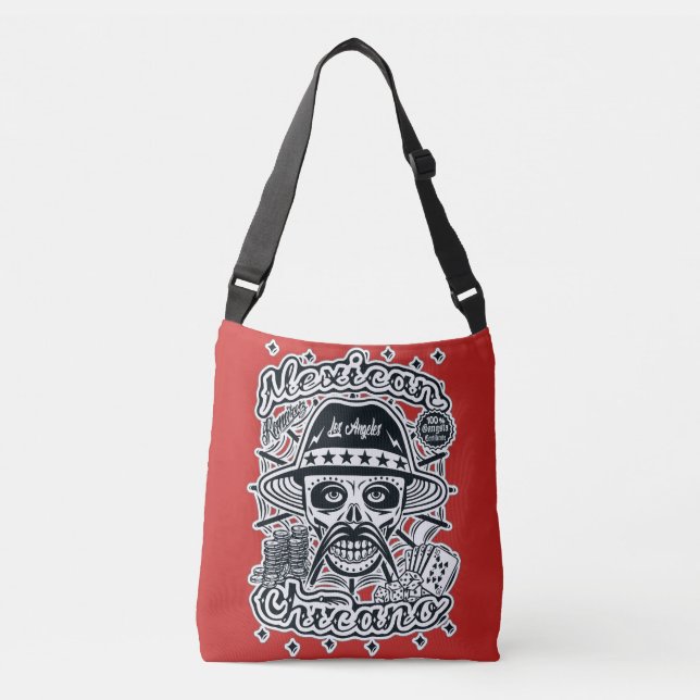 Mexican Chicano Ramirez Crossbody Bag (Front)